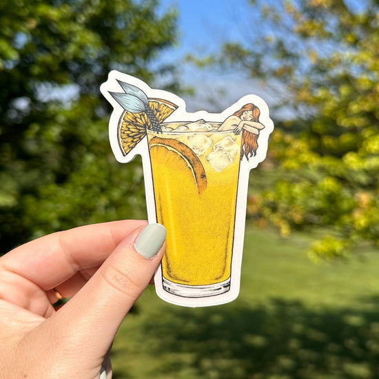 Orange Crush Mermaid Sticker