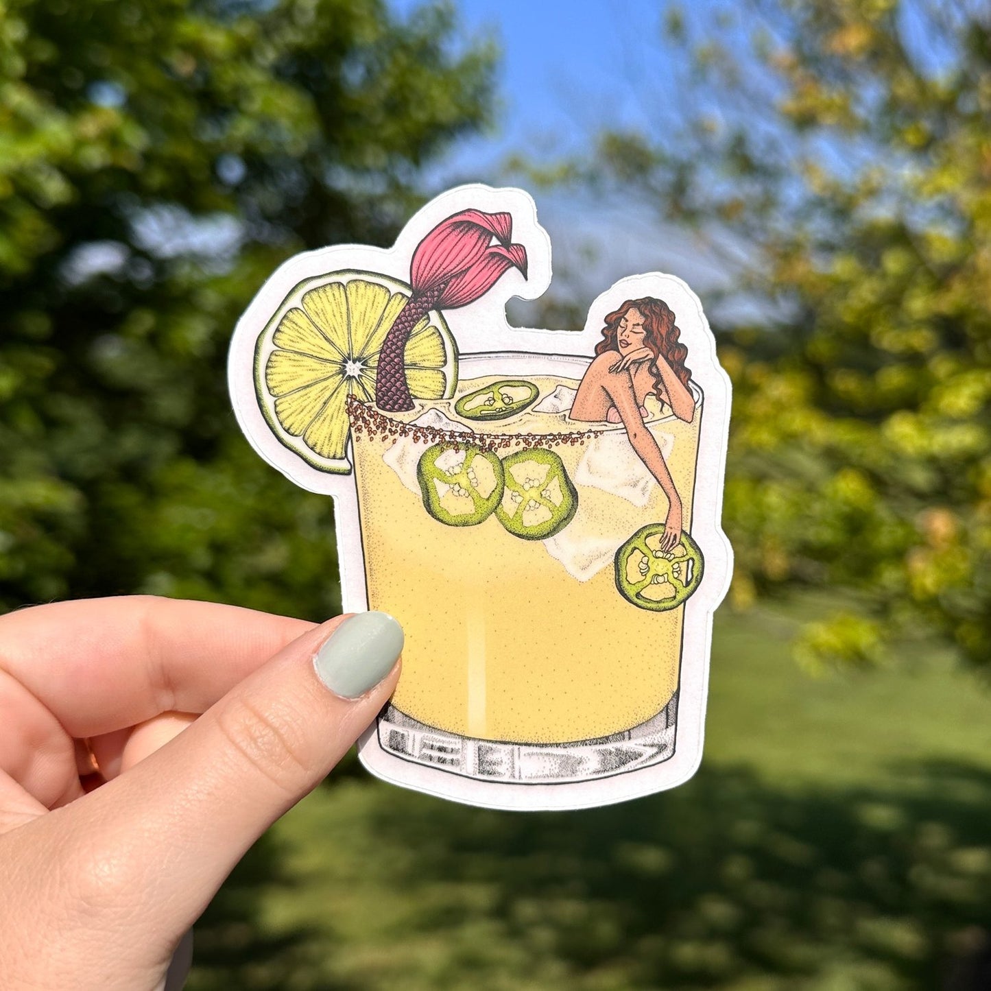 Spicy Margarita Mermaid Sticker