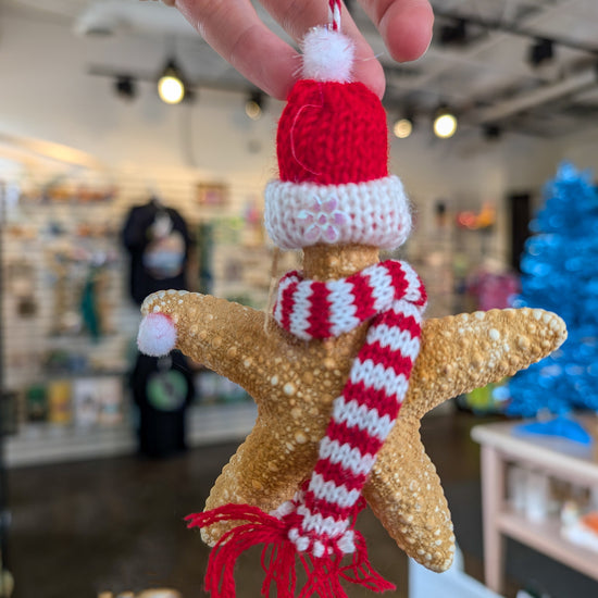 Starfish Snowballs Ornament