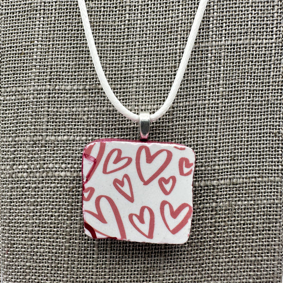 Pink Hearts Necklace