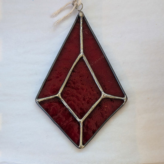 Ruby Red Crystal Stained Glass