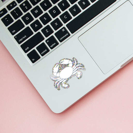 Glitter Crab Sticker