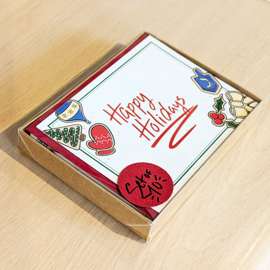 Happy Holidays Notecard Set of 10