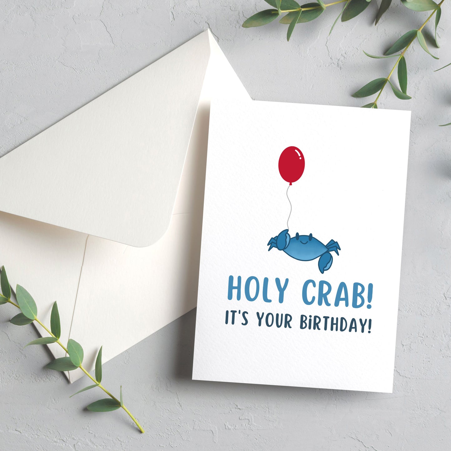 Holy Crab Birthday Card