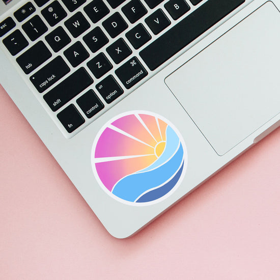 Rainbow Sunset Sticker