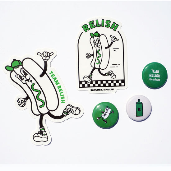 Relish Sticker & Button Pack