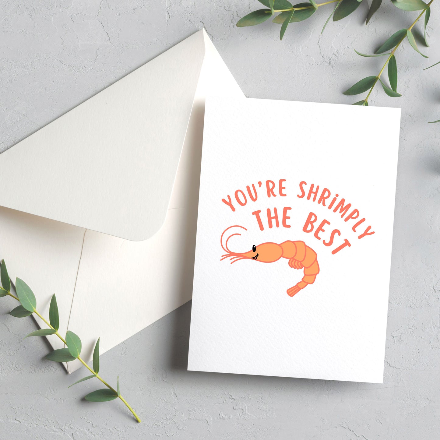 Shrimply The Best Greeting Card