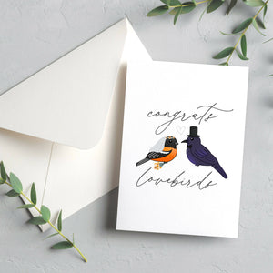 
            
                Load image into Gallery viewer, Congrats Lovebirds Greeting Card
            
        