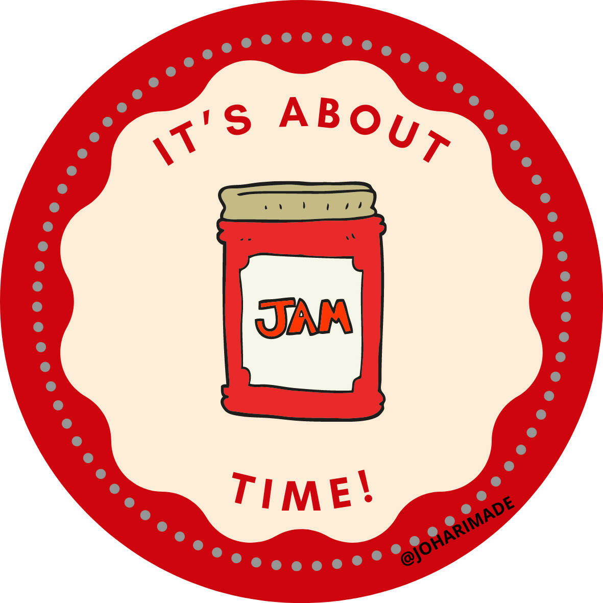 JM - It's About Jam Time sticker