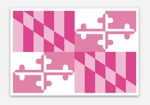 Pink MD Flag Sticker