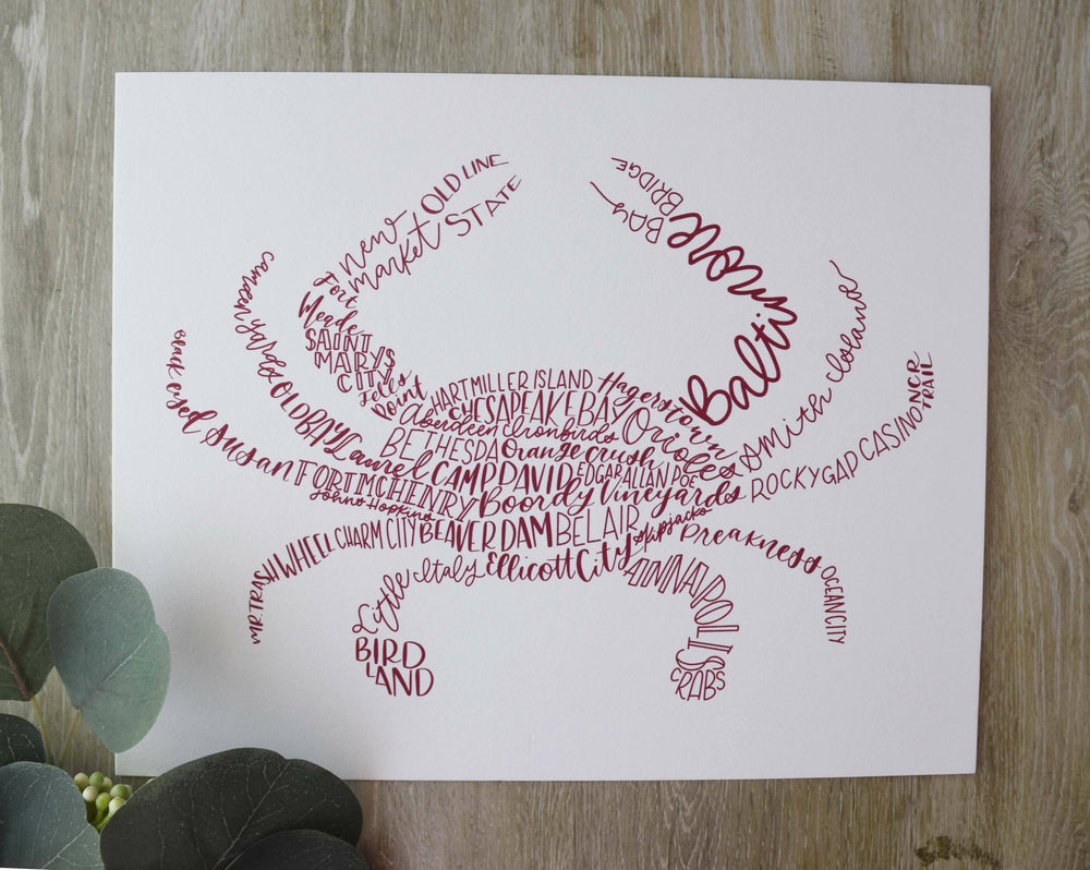 Crab 8x10 Print