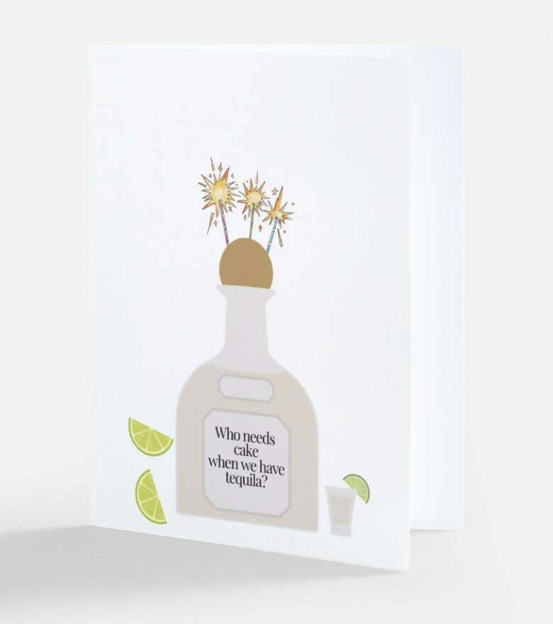 Tequila Birthday Card