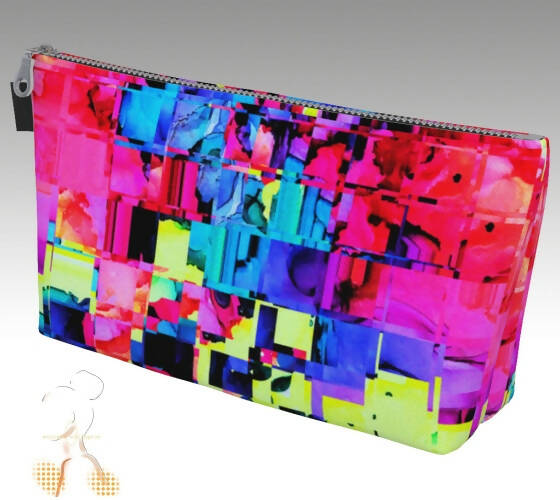 Exploding Neon Color Accessory Bag