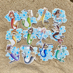 
            
                Load image into Gallery viewer, Zodiac Mermaid Sticker
            
        
