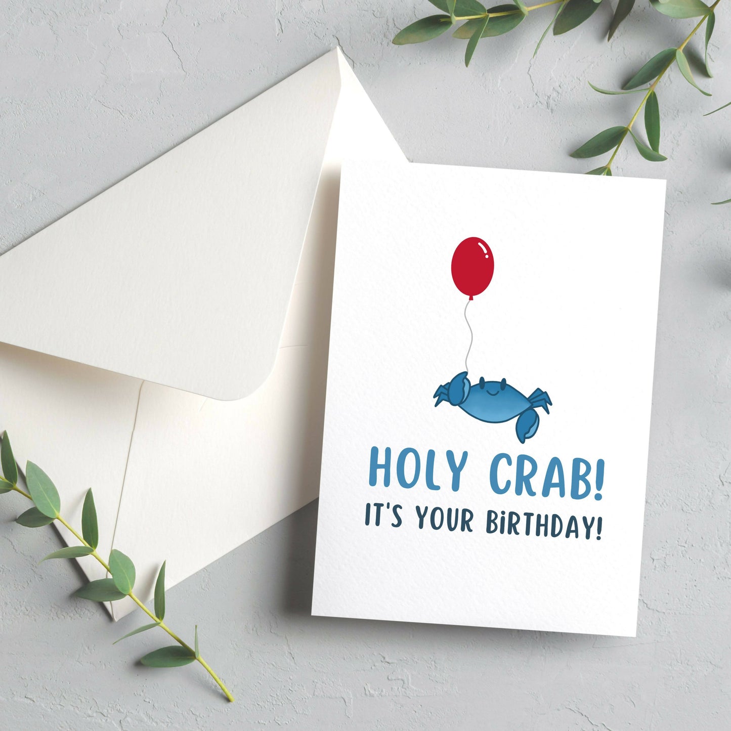 Load image into Gallery viewer, Holy Crab Birthday Card
