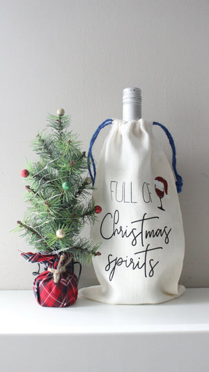 Christmas Wine Bag