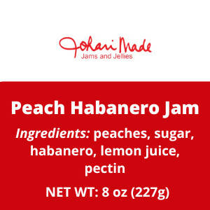 Peach Habanero Jam 8 oz