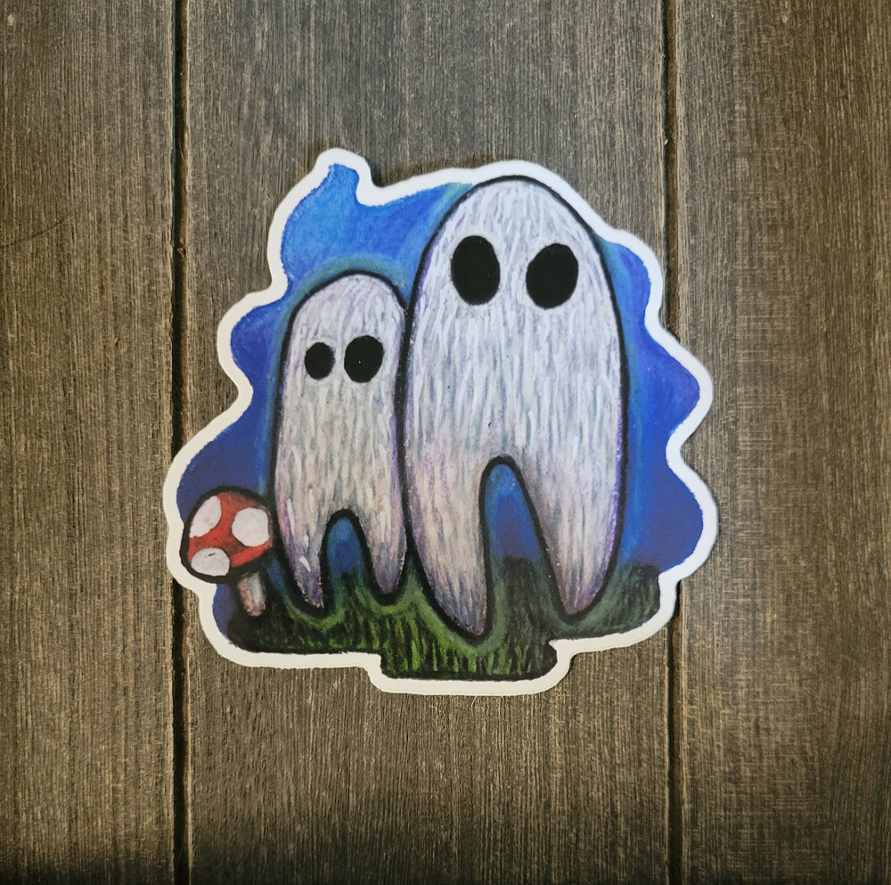 
            
                Load image into Gallery viewer, Fresno Nightcrawler Ghost Cryptid Sticker
            
        